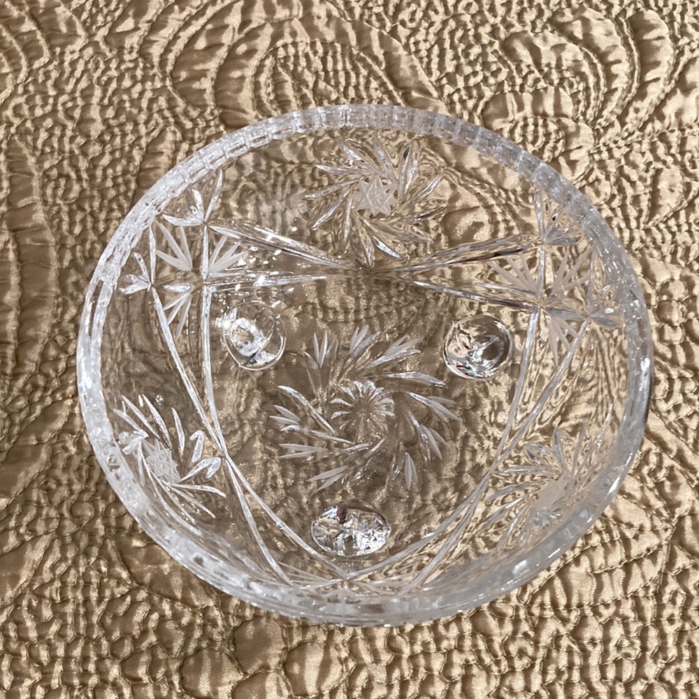 VINTAGE | Crystal Bowl Candy Trinket Dish